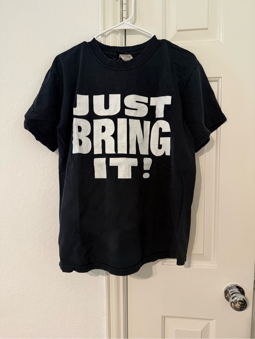 Vintage 2000 WWE Just Bring It! The Rock wrestling black t-shirt